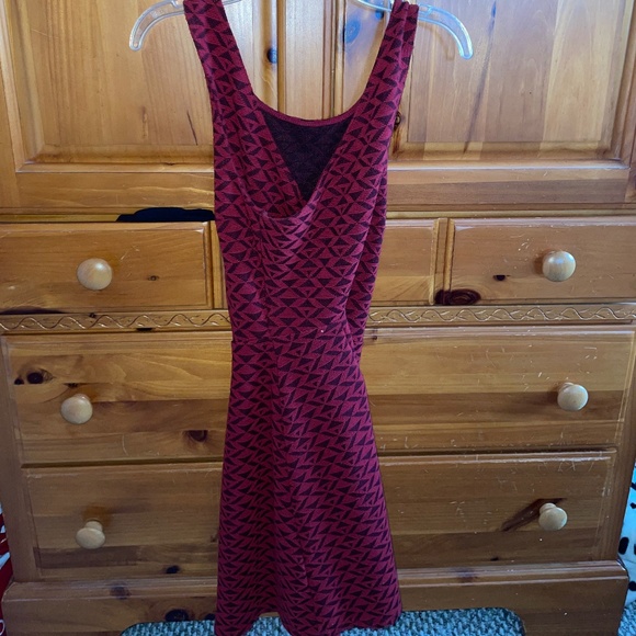 Red Patterned Dress - Picture 2 of 4